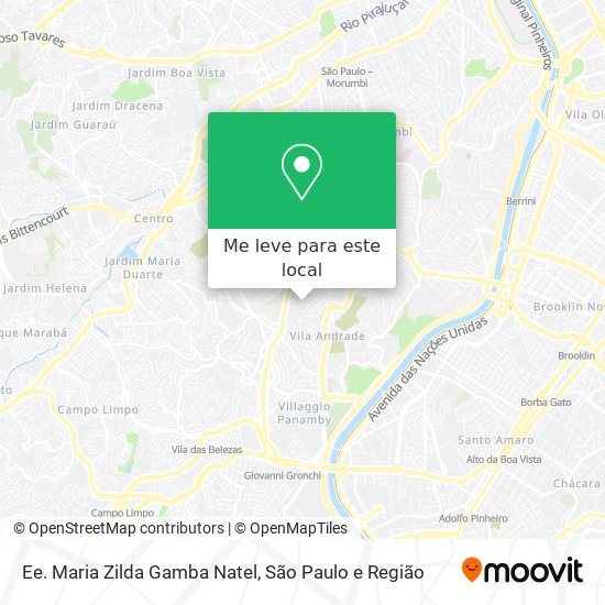 Ee. Maria Zilda Gamba Natel mapa