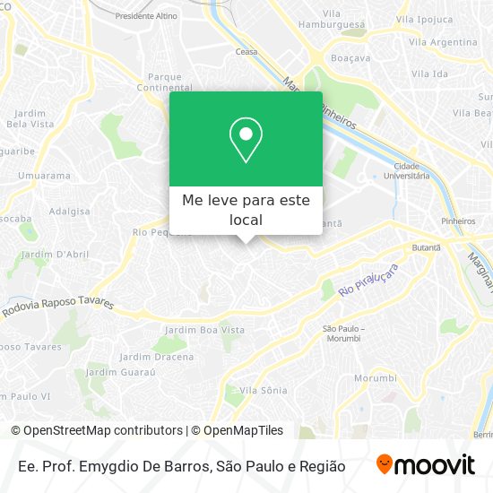 Ee. Prof. Emygdio De Barros mapa