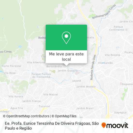 Ee. Profa. Eunice Terezinha De Oliveira Frágoas mapa