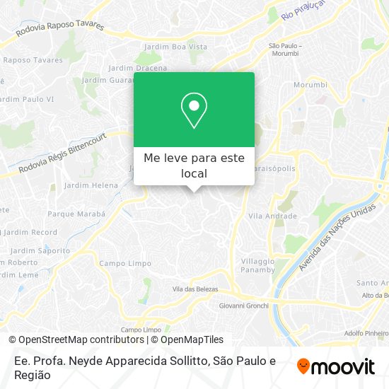 Ee. Profa. Neyde Apparecida Sollitto mapa