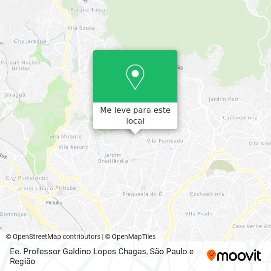 Ee. Professor Galdino Lopes Chagas mapa