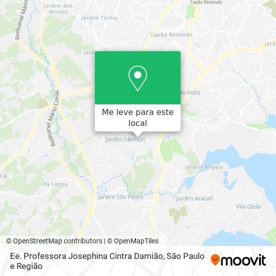 Ee. Professora Josephina Cintra Damião mapa