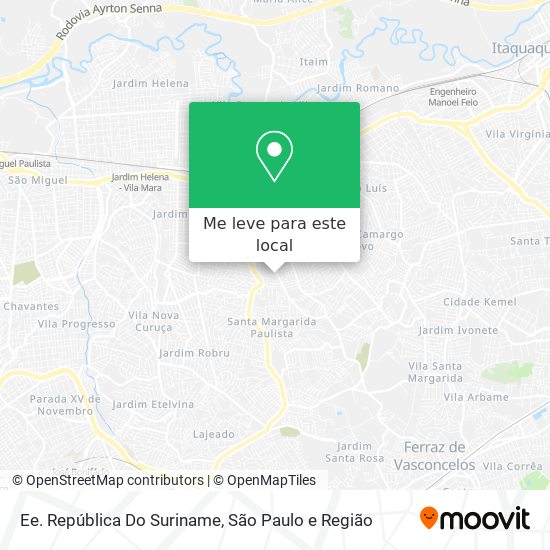 Ee. República Do Suriname mapa