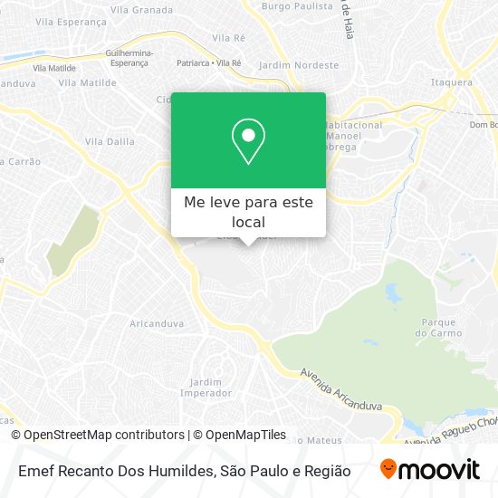 Emef Recanto Dos Humildes mapa