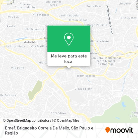 Emef.  Brigadeiro Correia De Mello mapa