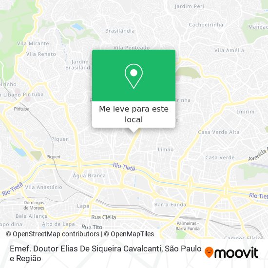 Emef. Doutor Elias De Siqueira Cavalcanti mapa