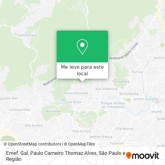 Emef. Gal. Paulo Carneiro Thomaz Alves mapa