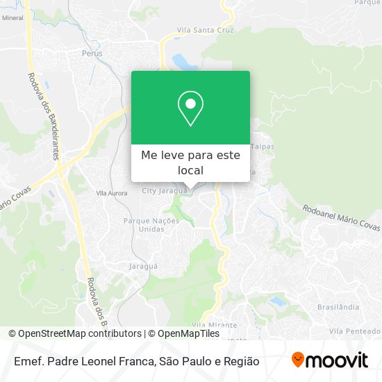 Emef. Padre Leonel Franca mapa