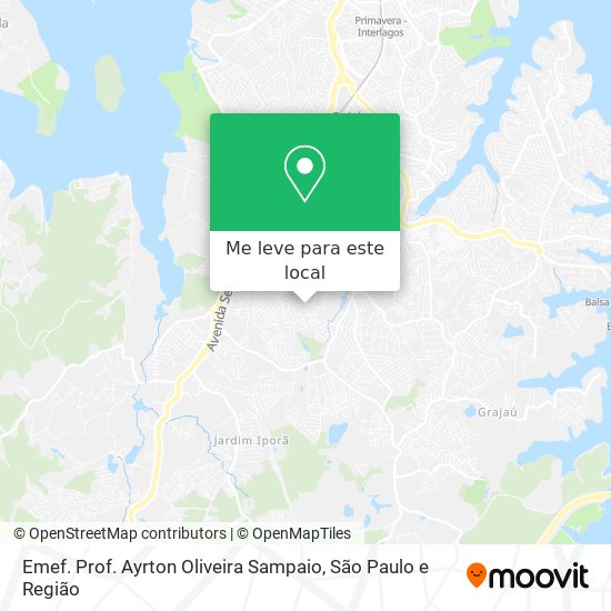 Emef. Prof. Ayrton Oliveira Sampaio mapa