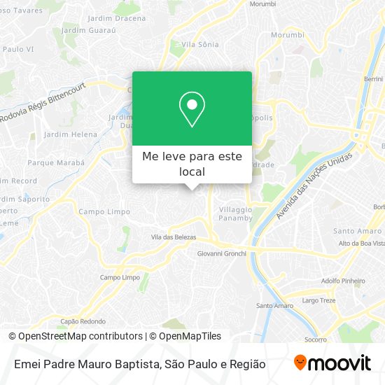 Emei Padre Mauro Baptista mapa