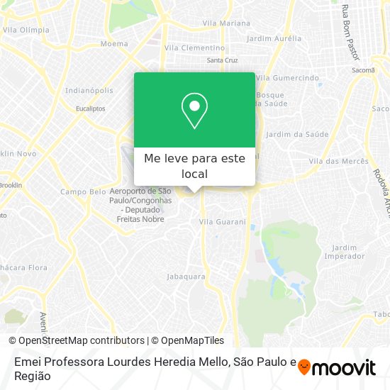 Emei Professora Lourdes Heredia Mello mapa