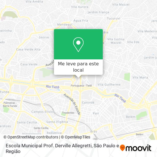 Escola Municipal Prof. Derville Allegretti mapa