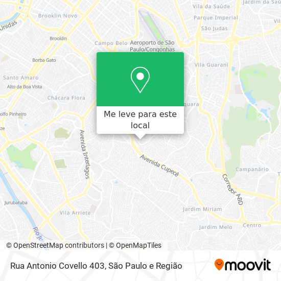 Rua Antonio Covello 403 mapa