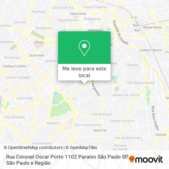 Rua Coronel Oscar Porto  1102   Paraíso  São Paulo   SP mapa