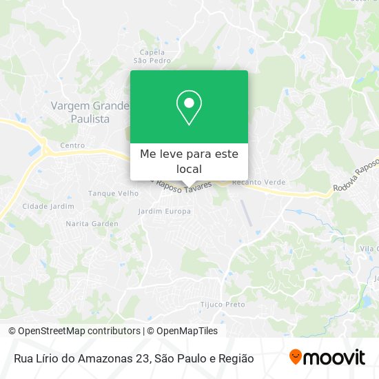 Rua Lírio do Amazonas 23 mapa