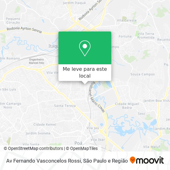 Av  Fernando Vasconcelos Rossi mapa