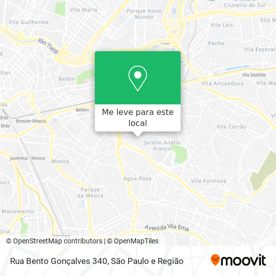 Rua Bento Gonçalves  340 mapa