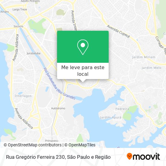 Rua Gregório Ferreira 230 mapa