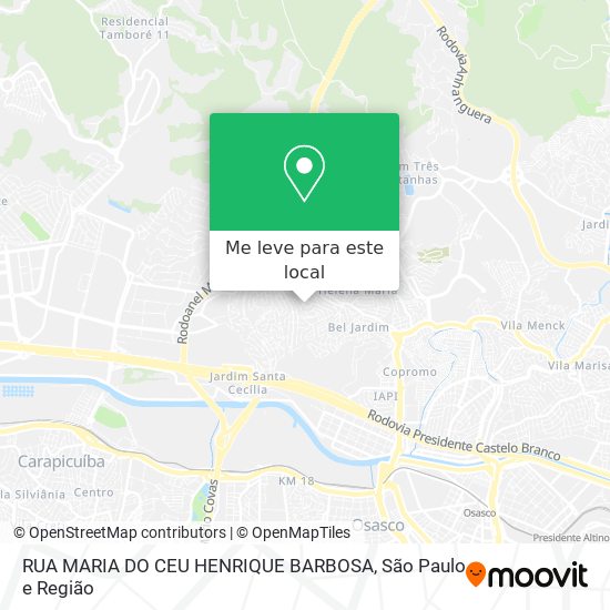 RUA MARIA DO CEU HENRIQUE BARBOSA mapa