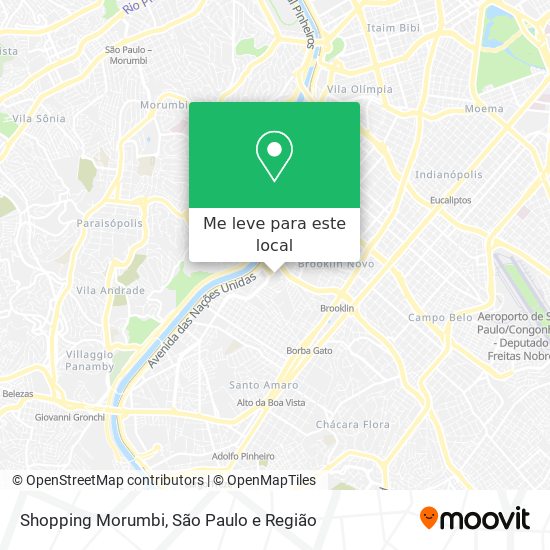 Shopping Morumbi mapa
