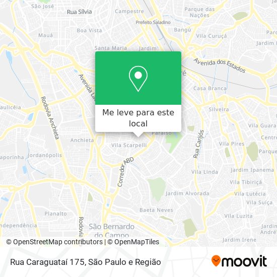 Rua Caraguataí 175 mapa