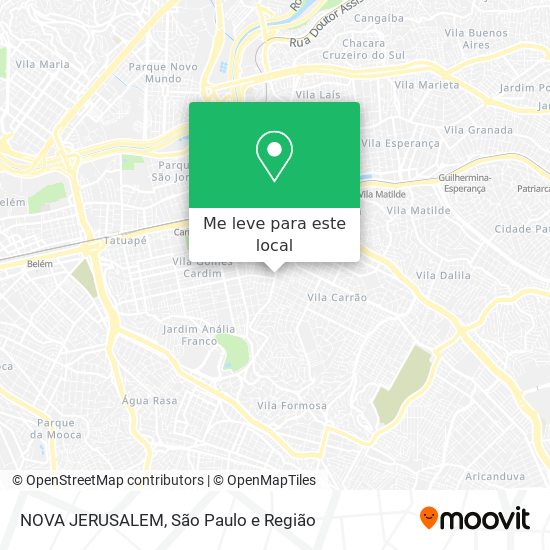NOVA JERUSALEM mapa