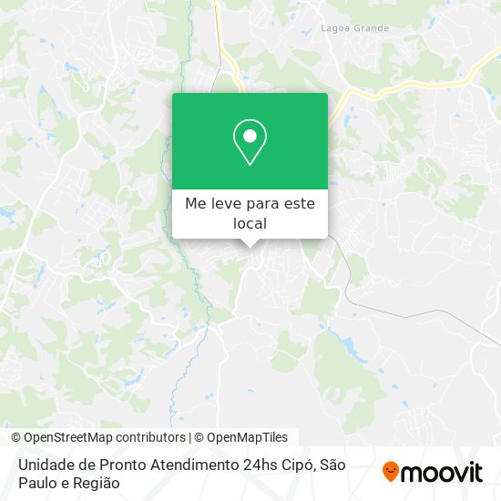 Unidade de Pronto Atendimento 24hs Cipó mapa