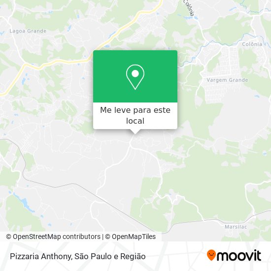 Pizzaria Anthony mapa