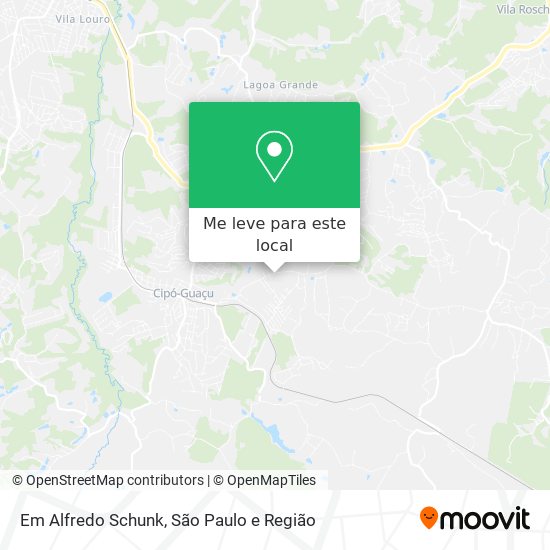 Em Alfredo Schunk mapa