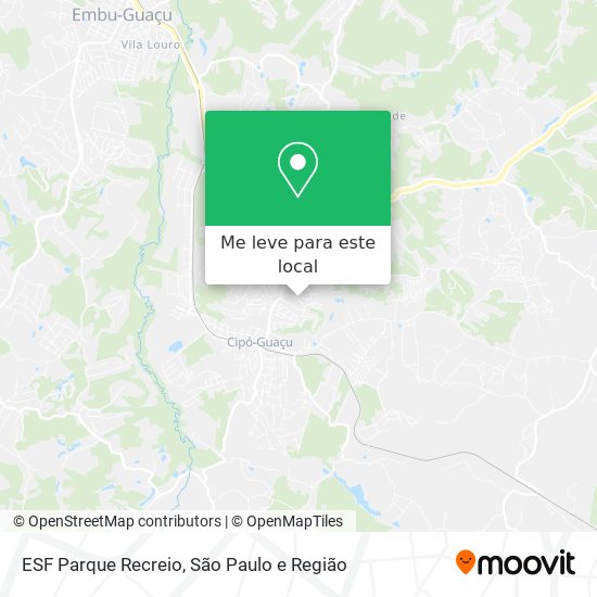 ESF Parque Recreio mapa