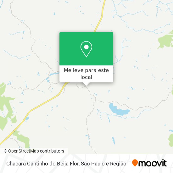 Chácara Cantinho do Beija Flor mapa