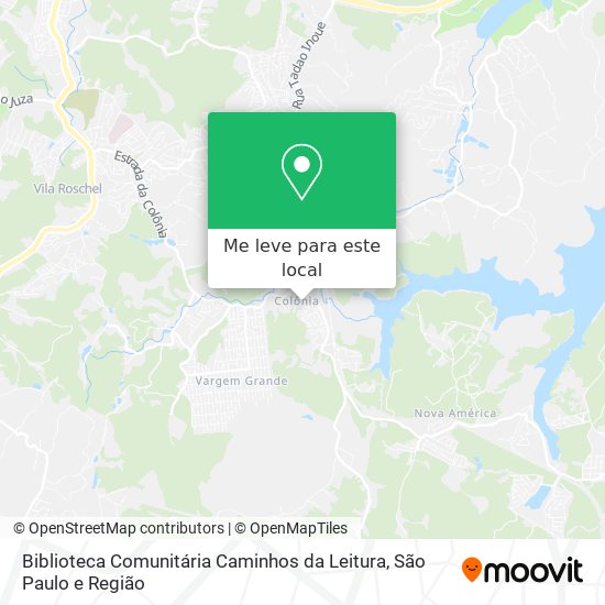 Biblioteca Comunitária Caminhos da Leitura mapa