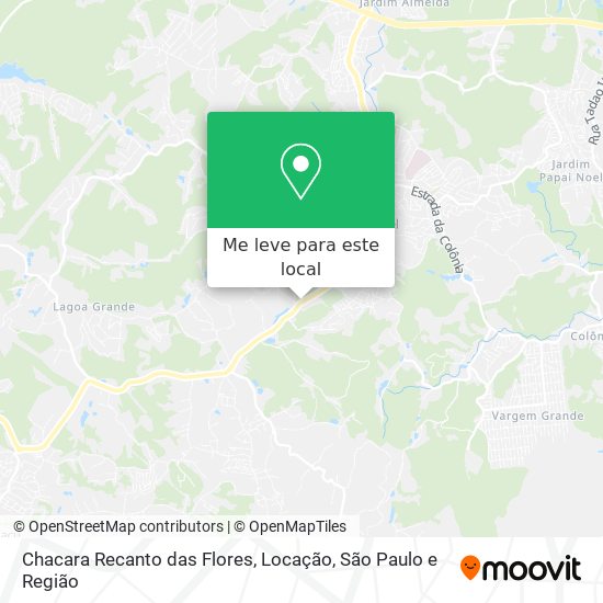 Chacara Recanto das Flores, Locação mapa