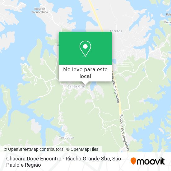 Chácara Doce Encontro - Riacho Grande Sbc mapa