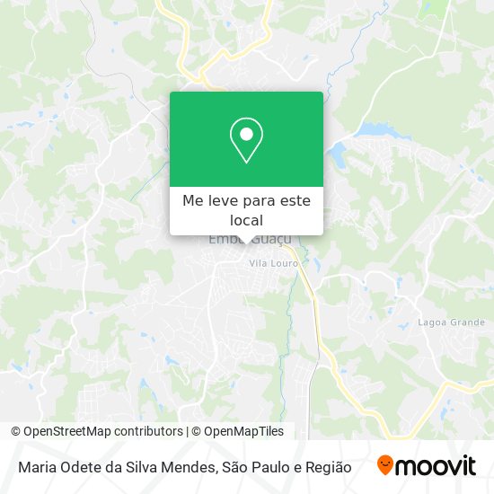 Maria Odete da Silva Mendes mapa