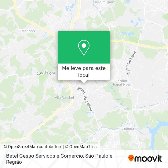 Betel Gesso Servicos e Comercio mapa