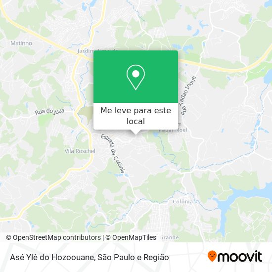 Asé Ylê do Hozoouane mapa