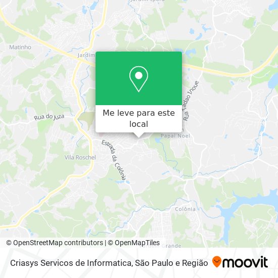 Criasys Servicos de Informatica mapa