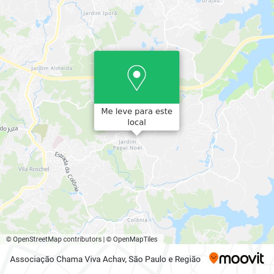 Associação Chama Viva Achav mapa