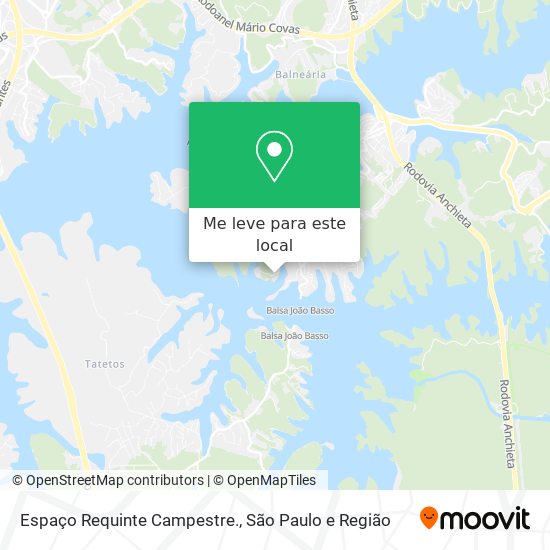 Espaço Requinte Campestre. mapa