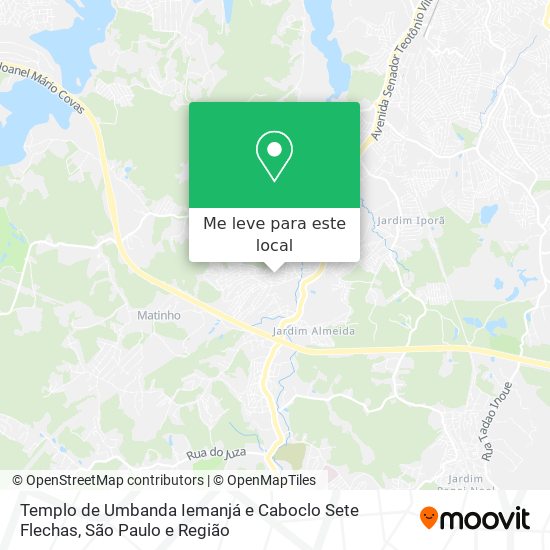 Templo de Umbanda Iemanjá e Caboclo Sete Flechas mapa