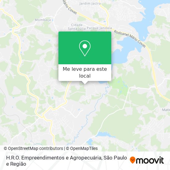 H.R.O. Empreendimentos e Agropecuária mapa