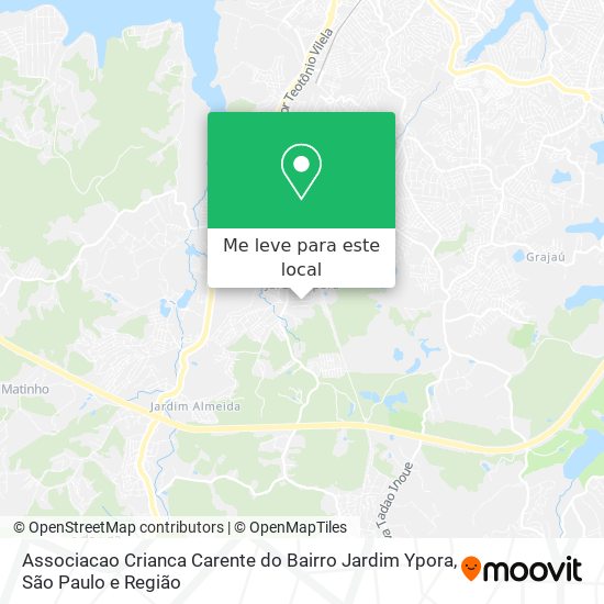 Associacao Crianca Carente do Bairro Jardim Ypora mapa