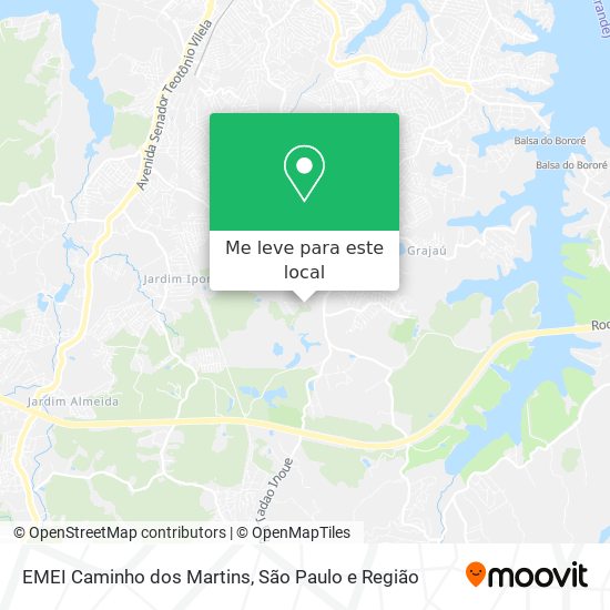 EMEI Caminho dos Martins mapa