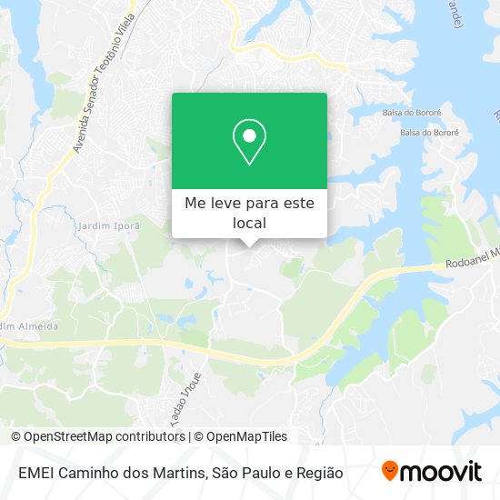 EMEI Caminho dos Martins mapa
