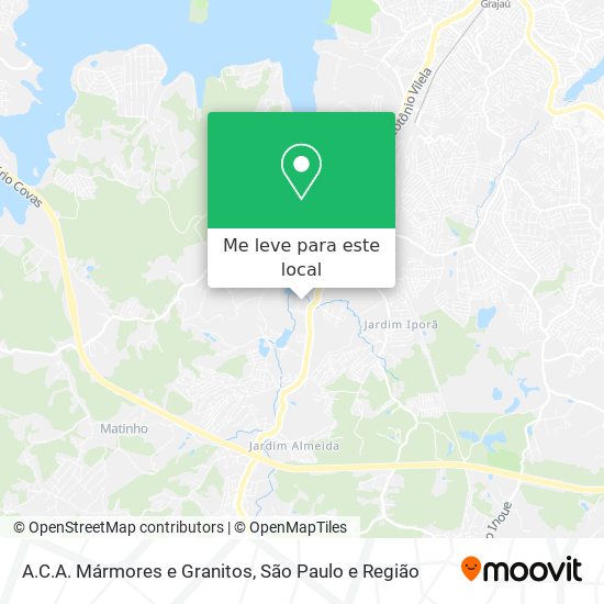 A.C.A. Mármores e Granitos mapa