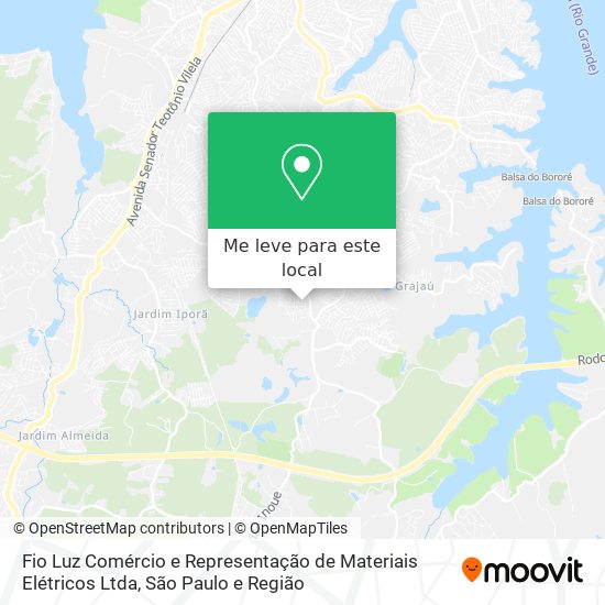 Fio Luz Comércio e Representação de Materiais Elétricos Ltda mapa