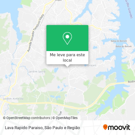 Lava Rapido Paraiso mapa