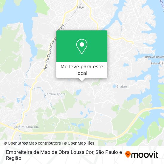 Empreiteira de Mao de Obra Lousa Cor mapa