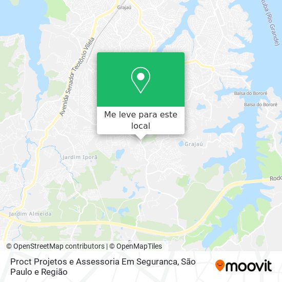 Proct Projetos e Assessoria Em Seguranca mapa